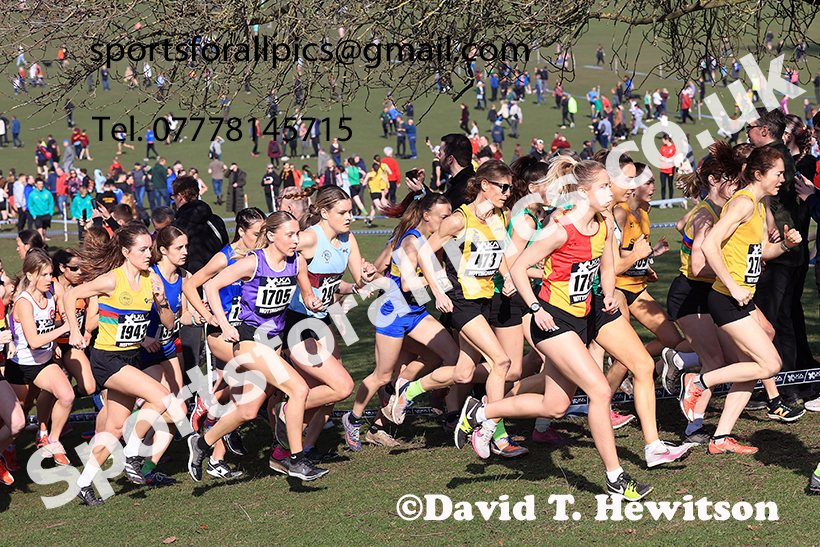 Senior womens 2025 UK CAU Inter Counties Cross Country Champs., Wollaton Park, Nottingham. Photo: David T. Hewitson/Sports for All Pics